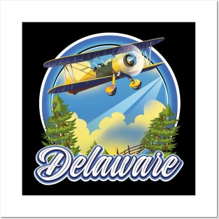 Delaware USA travel logo Posters and Art